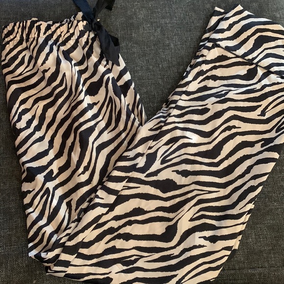 Victoria’s Secret zebra satin pajama pants - Picture 1 of 4